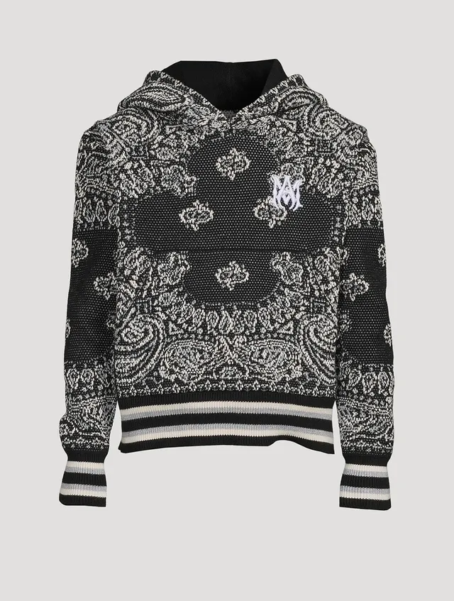 Dolce & Gabbana Dolce And Gabbana Black And White Bandana Hoodie