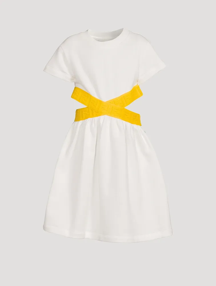 Kids Cotton Dress With Cut-Out Waist