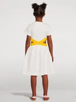 Kids Cotton Dress With Cut-Out Waist