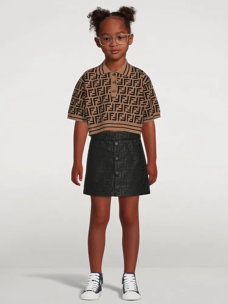 Kids Cropped Polo Shirt