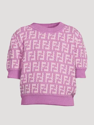 Kids Cotton Short-Sleeve Sweater