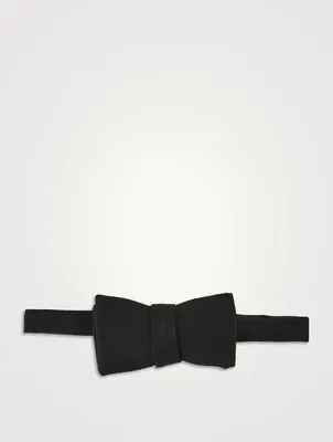 Wool Pique Suiting Bow Tie