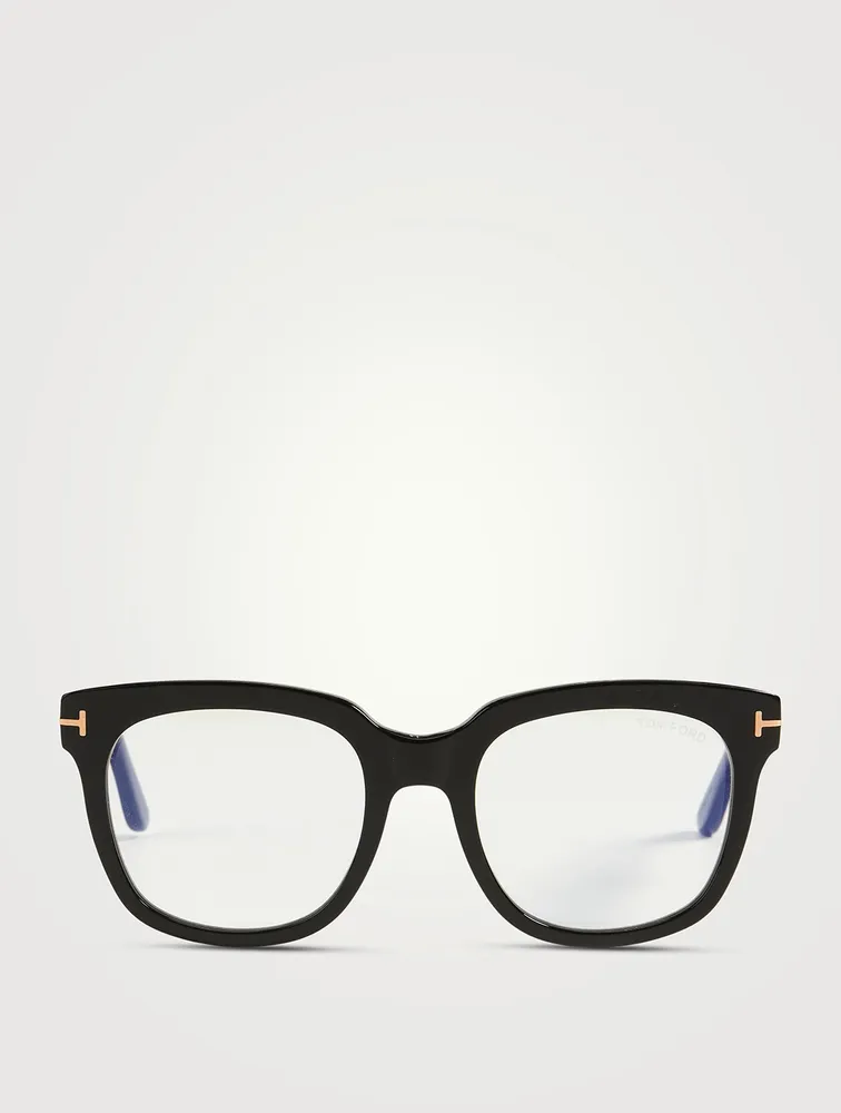 Square Optical Glasses With Blue Block Lenses