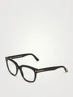 Square Optical Glasses With Blue Block Lenses