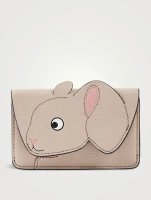 Rabbit Leather Card Holder