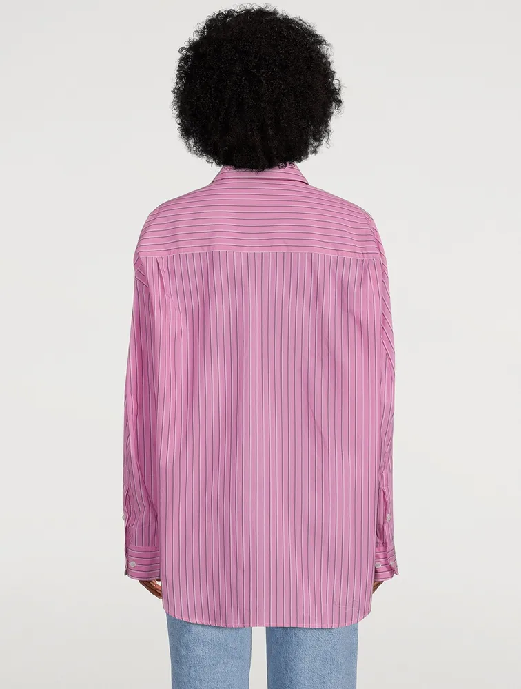 Lua Oversized Shirt Stripe Print