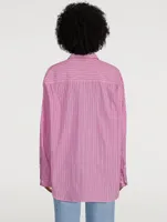 Lua Oversized Shirt Stripe Print