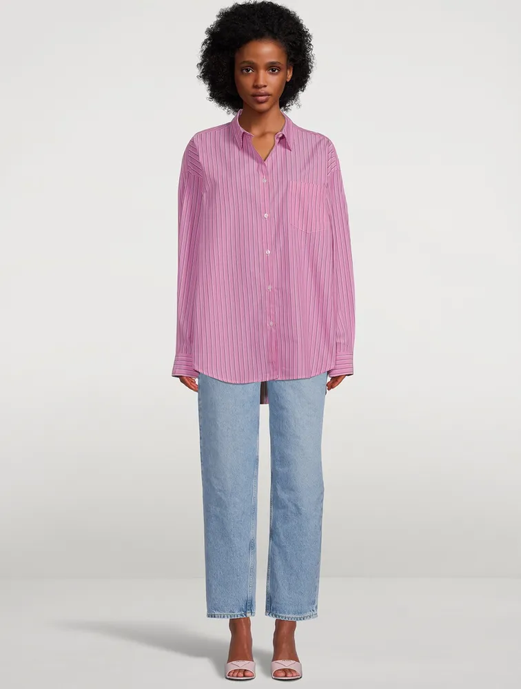 Lua Oversized Shirt Stripe Print