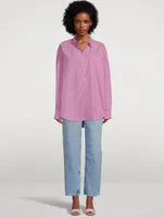 Lua Oversized Shirt Stripe Print