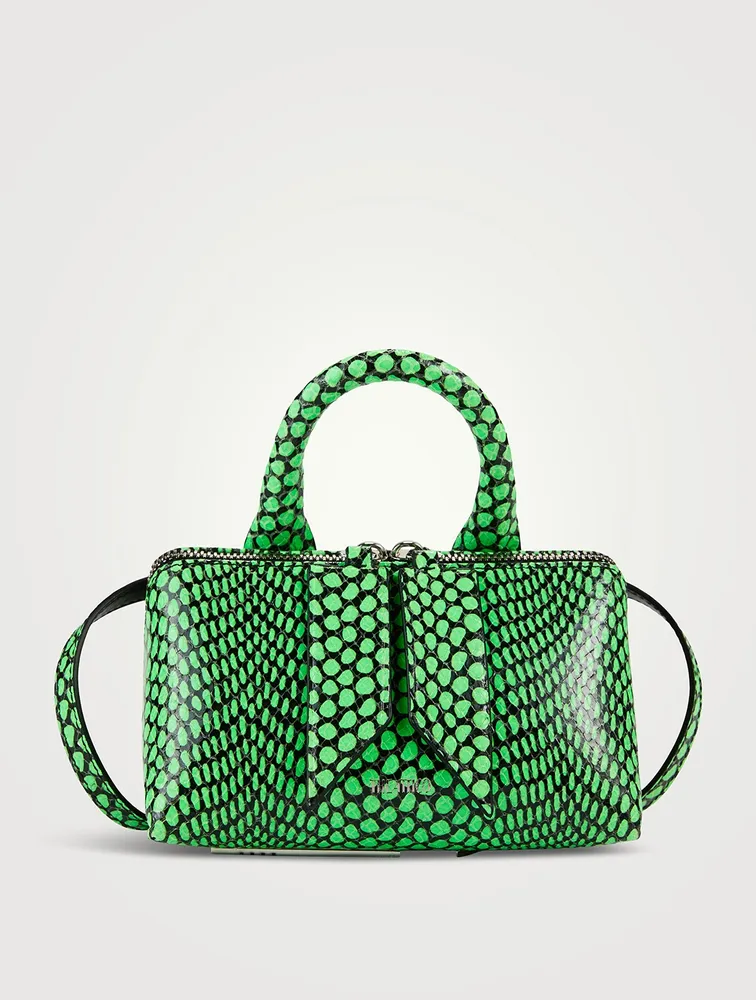 Friday Printed Leather Crossbody Bag