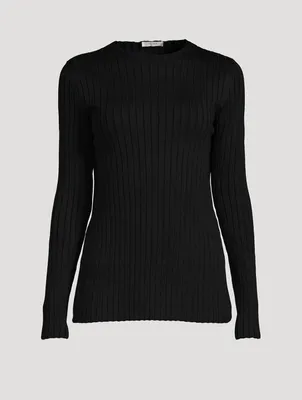 Ash Open-Back Silk Sweater