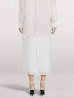 Berth Linen Midi Skirt
