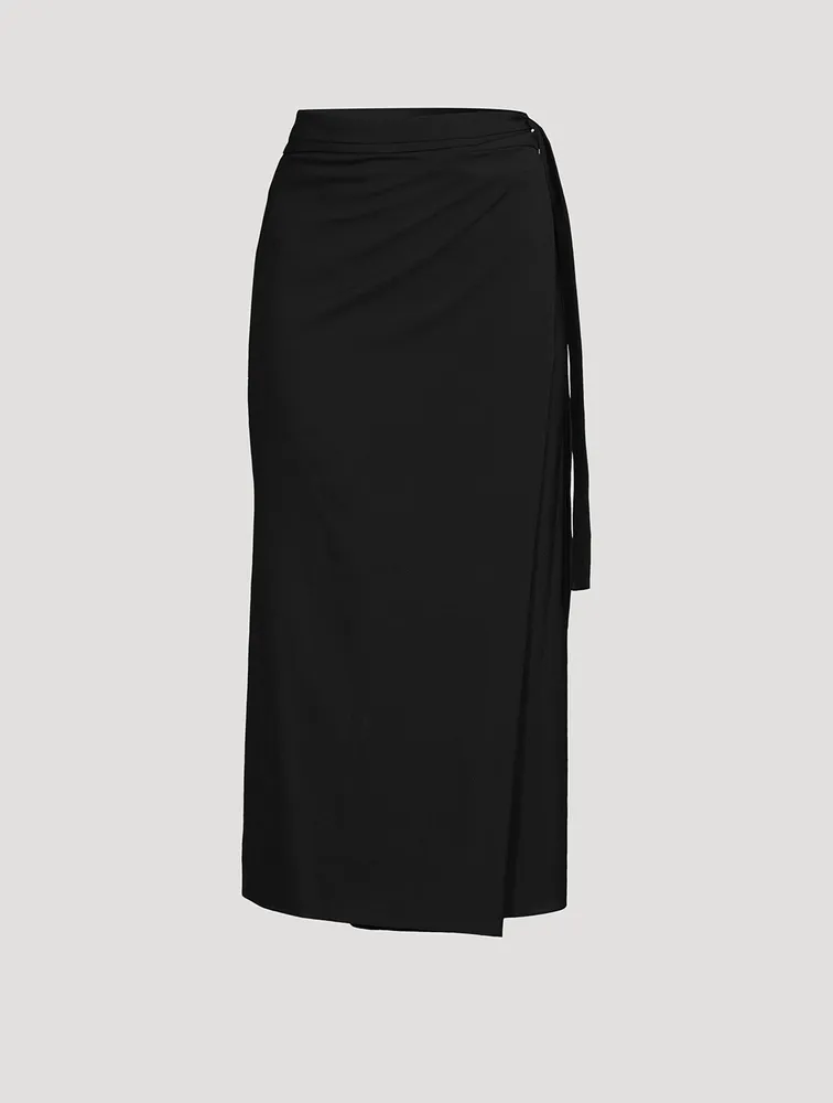 Branwen Draped Midi Skirt