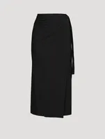 Branwen Draped Midi Skirt