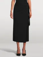 Branwen Draped Midi Skirt