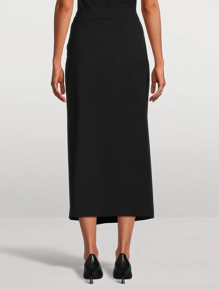 Branwen Draped Midi Skirt