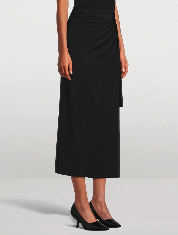 Branwen Draped Midi Skirt