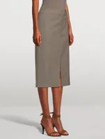 Benetta Wool Pencil Skirt