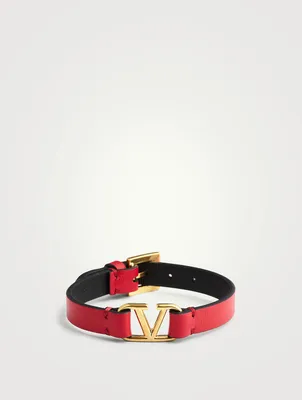 VLOGO Leather Strap Bracelet