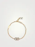 VLOGO Chain Bracelet With Crystals