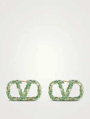 VLOGO Crystal Earrings