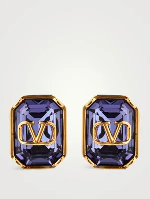 VLOGO Crystal Earrings