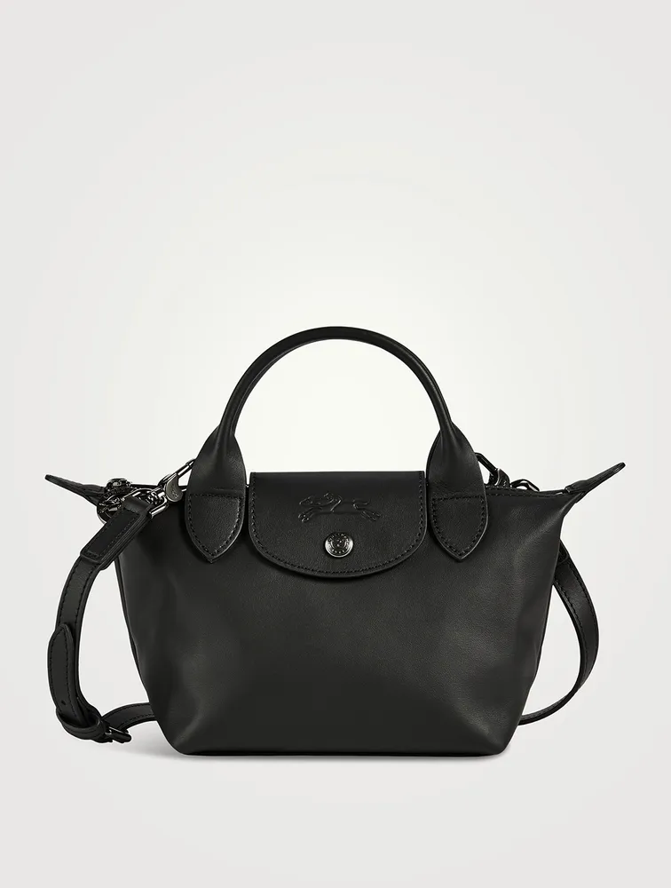 Longchamp Le Pliage Cuir Xs Leather Top-handle Bag In Nocolor