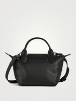 XS Le Pliage Xtra Leather Top Handle Bag