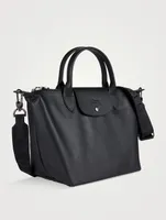 Le Pliage Xtra Leather Top Handle Bag