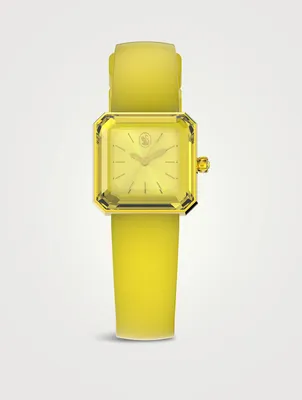 Lucent Crystal Silicone Strap Watch