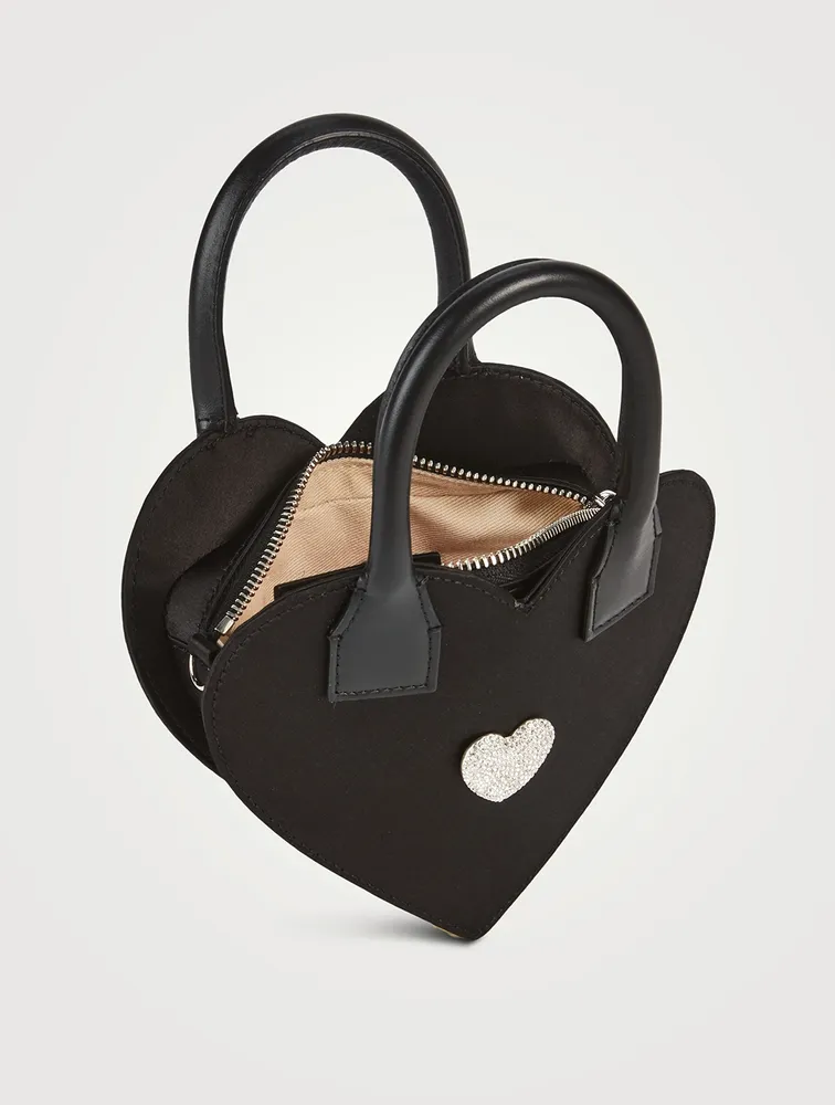 Heart Satin Clutch