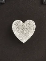 Heart Satin Clutch