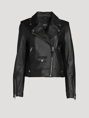 Baya Leather Moto Jacket