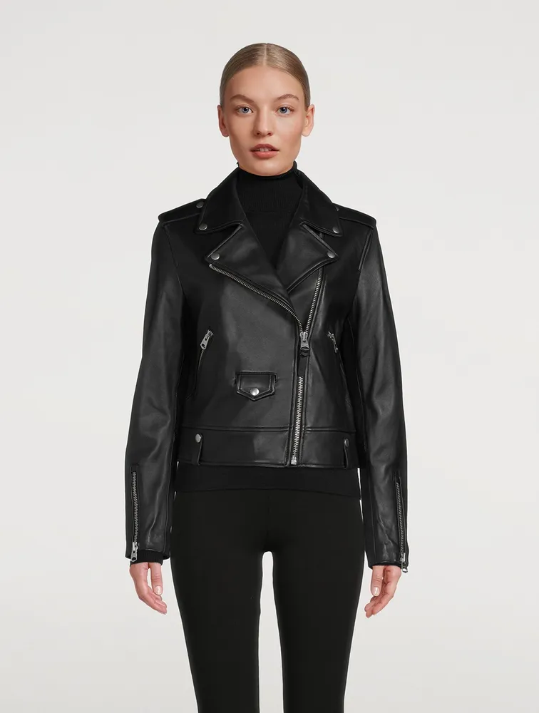 Baya Leather Moto Jacket