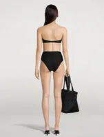 Timeless High-Leg Bandeau Bikini Set