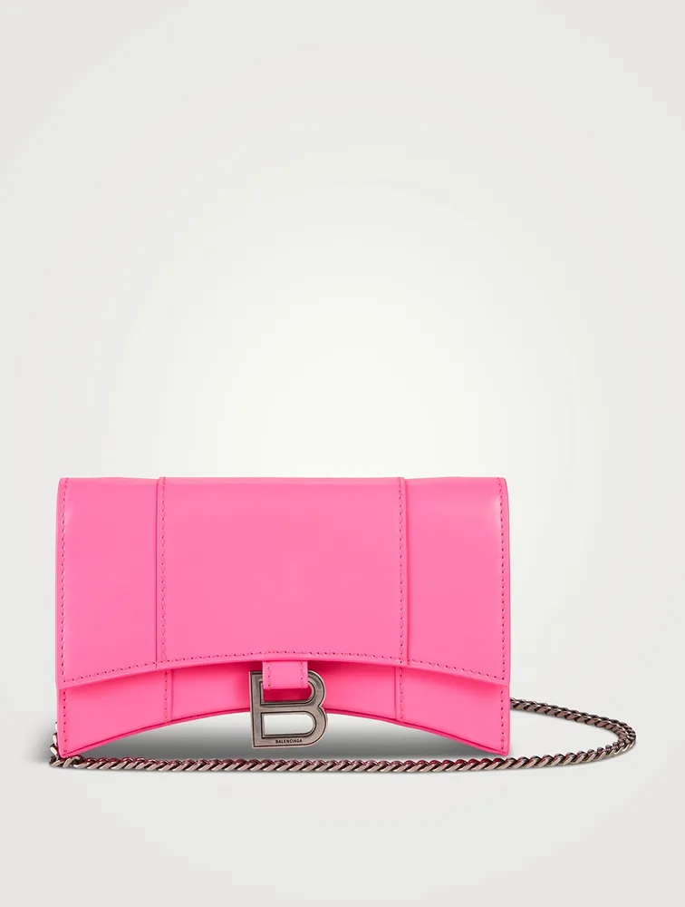 Hourglass Leather Chain Wallet