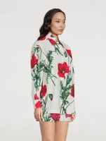 Cotton Poplin Shirt Poppy Print