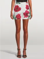 Poplin Shorts Poppy Print