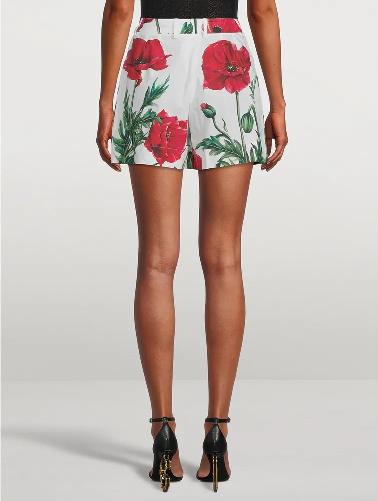 Poplin Shorts Poppy Print