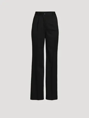 Wool Gabardine Trousers