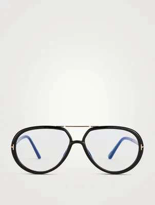 Aviator Optical Glasses With Blue Light Filter
