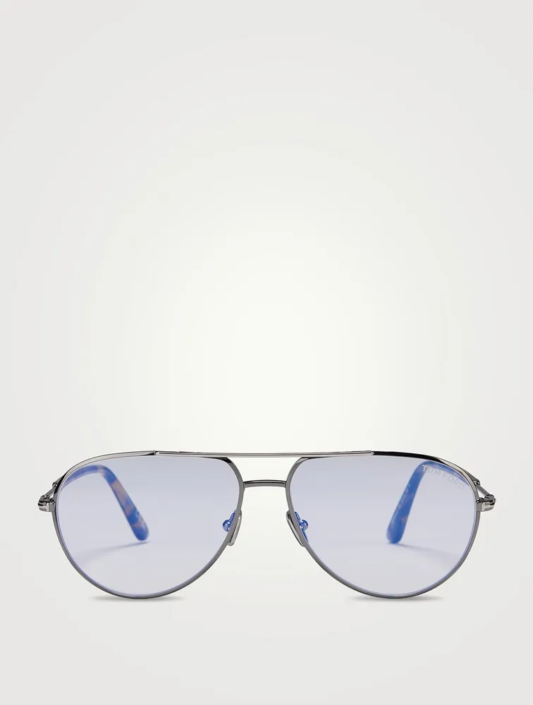 Aviator Optical Glasses With Blue Light Filter