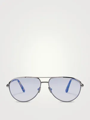 Aviator Optical Glasses With Blue Light Filter