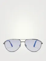 Aviator Optical Glasses With Blue Light Filter