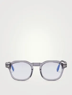 Square Optical Glasses With Blue Light Filter