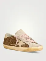 Super-Star Leather Sneakers Cheetah Print