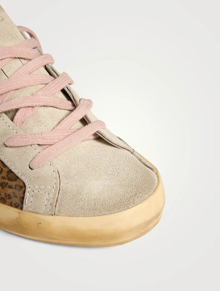 Super-Star Leather Sneakers Cheetah Print