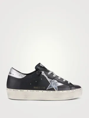 Hi-Star Leather Sneakers With Laminated Star And Heel
