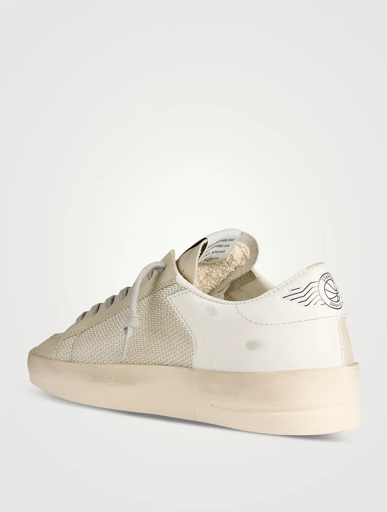 Stardan Leather And Mesh Sneakers