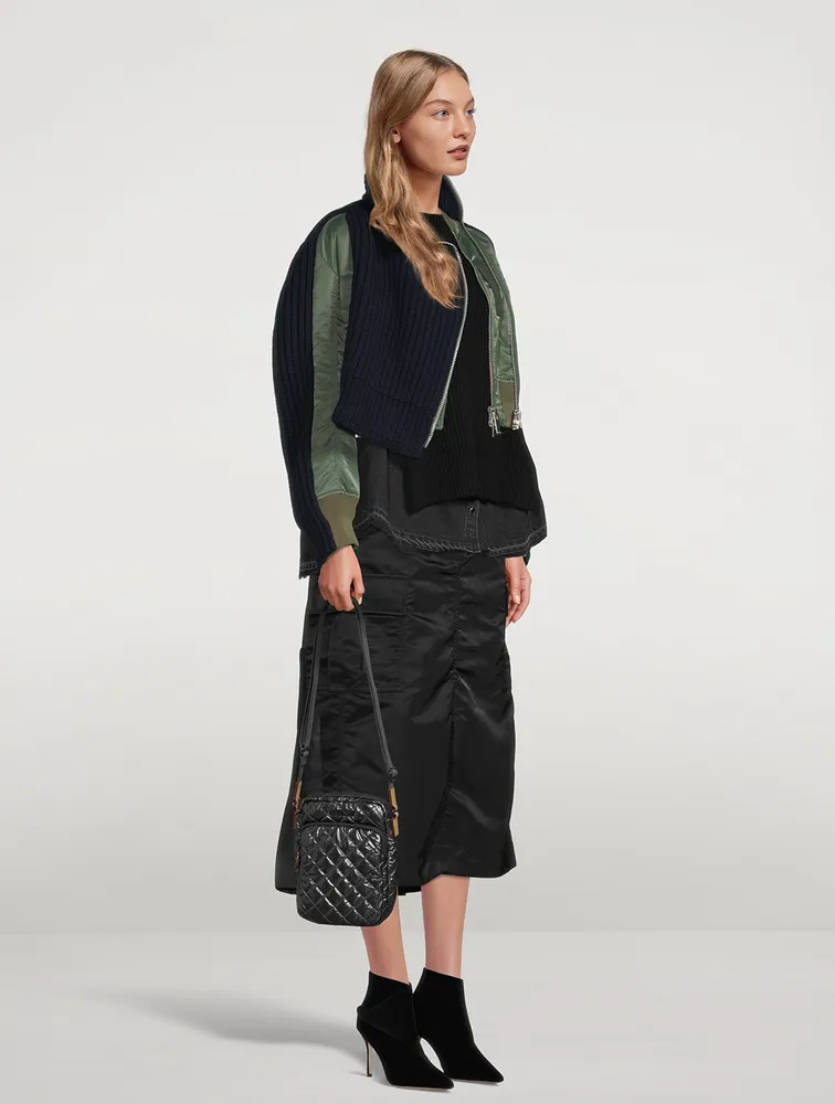 Metro Metallic Crossbody Bag